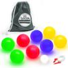 GoSports LED Bocce Ball Game Set - Includes 8 Light Up Bocce Balls, Pallino, Case and Measuring Rope - Choose 85 mm or 100 mm view 1