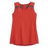 Noble Equestrian Ladies' Erin Solid Tank Top, Color: Cherry Red/Asphalt, Size: Xs view 1