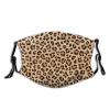 Niqqzit Leopard Animal Print Mask with Filter Breathable Face Mask Washable Balaclava Bandana Mouth Cover with Adjustable Ear Loops view 1