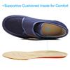 Orthoshoes Mens Diabetic Edema Shoes Lightweight Walking Mesh Breathable Wide Sneakers Strap Adjustable Easy On and Off for Elderly, Swollen Feet, Plantar Fasciitis view 4