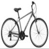 XDS Cross200 21 Speed Hybrid Bike Commuter City Bike, for Men and Women, 700C Wheel Lightweight Aluminum Alloy Frame (Shiny Grey, Frame Size 15") view 1