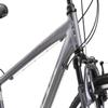 XDS Cross200 21 Speed Hybrid Bike Commuter City Bike, for Men and Women, 700C Wheel Lightweight Aluminum Alloy Frame (Shiny Grey, Frame Size 15") view 4