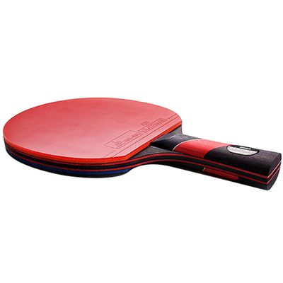 LINGOSHUN Ping Pong Racket Performance-Level,Flared Handle,Table Tennis Paddle with ITTF Approved Rubber for Tournament Play Training / 1 Pack/Long Handle