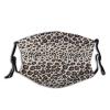 Niqqzit Leopard Animal Print Mask with Filter Breathable Face Mask Washable Balaclava Bandana Mouth Cover with Adjustable Ear Loops view 1