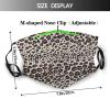 Niqqzit Leopard Animal Print Mask with Filter Breathable Face Mask Washable Balaclava Bandana Mouth Cover with Adjustable Ear Loops view 2