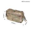EXCELLENT ELITE SPANKER Tactical Molle Admin Pouch for Tactical Vest Chest Waist Pack Utility Tool Pouch Tactical EDC Bag(Multicam) view 2