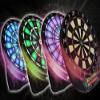 Turnart Electronic Dart Board 13.5" Dart Board with LED Display, 6 Soft Tip Darts, Red, Green view 1