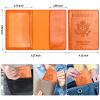 Passport and Vaccine Card Holder Combo, Passport Holder with Vaccine Card Slot, Passport Wallet, Passport Cover, Passport Case, Passport Holder for Women and Men(BA-Orange) view 3