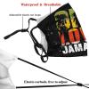Niqqzit One Love Jamaica Reggae Palms Mask with Filter Breathable Face Mask Washable Balaclava Bandana Mouth Cover with Adjustable Ear Loops view 4