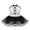 Hansber Girls Sequins Halter Bowtie Texudo Leotard Tutu Dress Ringmaster Circus Show Costume Halloween Christmas Outfit Silver 14 Years view 1