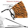 Niqqzit Tiger Stripes Mask with Filter Breathable Face Mask Washable Balaclava Bandana Mouth Cover with Adjustable Ear Loops view 4