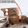 Fun Life Camping Personalized Portable Kuksa Wood Camp Mug - 100% Natural Wooden Cup with Carabiner, Custom Name Camping Wooden Mug & Bushcraft Cup - Nordic Style Kuksa Cup Lightweight, view 2