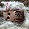 Fun Life Camping Personalized Portable Kuksa Wood Camp Mug - 100% Natural Wooden Cup with Carabiner, Custom Name Camping Wooden Mug & Bushcraft Cup - Nordic Style Kuksa Cup Lightweight, view 3