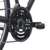 XDS Cross200 21 Speed Hybrid Bike Commuter City Bike 700C Wheel Lightweight Aluminum Alloy Frame (Matte Black, Frame Size 17") view 3