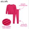 dELiA*s Girls Thermal Underwear Set 6 Piece Waffle Knit Thermal Long Johns view 2