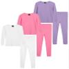 dELiA*s Girls Thermal Underwear Set 6 Piece Waffle Knit Thermal Long Johns view 1