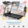 Goplus Heavy Duty Folding Treadmill for Gym, Italy Designer Electric Superfit Treadmill with Fatigue Button, Heart Rate Belt, LED Display, Blue Tooth Speaker, Walking Running Machine for Home view 3