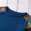 SELINK Girl's Casual Big Kids Long Sleeve Striped Color Block Casual Tees with Pockets Blue Striped XXL view 4