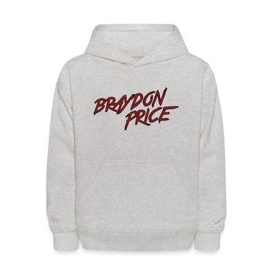 Spreadshirt Braydon Price Merch Official Logo Kids' Hoodie, S, heather gray