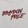 Spreadshirt Braydon Price Merch Official Logo Kids' Hoodie, S, heather gray view 3