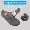 Orthoshoes Mens Diabetic Edema Shoes Lightweight Walking Mesh Breathable Wide Sneakers Strap Adjustable Easy On and Off for Elderly, Swollen Feet, Plantar Fasciitis view 2