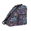 Holisogn Ice, Figure, Inline and Roller Skate Bag, Premium and Fashion Bags for child, kids, teenager, adult (Peace & Love Black HLS002) view 1
