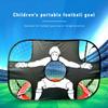 Anntool Portable Soccer Goal Kids, 4 FT Collapsible 2 In 1 Soccer Goal Net Training and Entertaining, Pop-up Soccer Goal Net with Aim Target Backyard, Shooting Practicing Goal with Carry Bag, Black view 2
