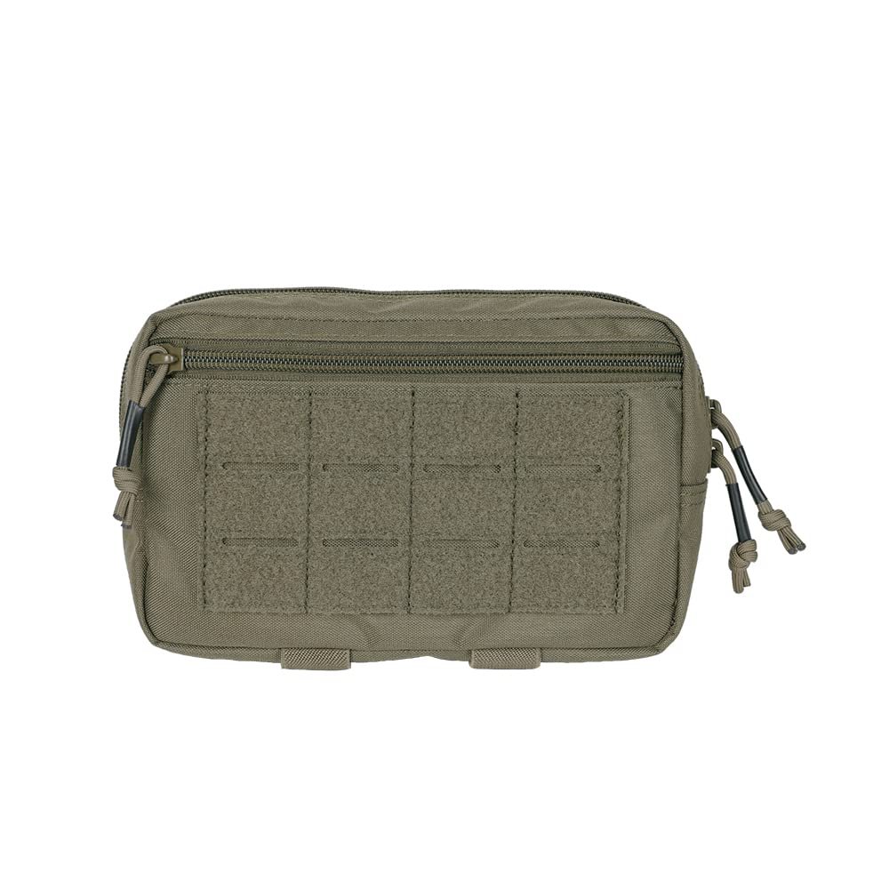 EXCELLENT ELITE SPANKER Tactical Molle Admin Pouch for Tactical Vest Chest Waist Pack Utility Tool Pouch Tactical EDC Bag(Ranger Green)