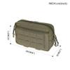 EXCELLENT ELITE SPANKER Tactical Molle Admin Pouch for Tactical Vest Chest Waist Pack Utility Tool Pouch Tactical EDC Bag(Ranger Green) view 2