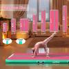 VOFiTNY All Purpose Gymnastics Air Mat 13x3.3x4 Sturdy Tumble Track for Home/Gym Pink/Green view 3
