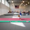 VOFiTNY All Purpose Gymnastics Air Mat 13x3.3x4 Sturdy Tumble Track for Home/Gym Pink/Green view 4