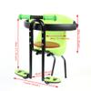 GDAE10 Baby Seat for Bike Front Mount Safety Chair Mountain Road Bikes Carrier W/Handrail + Adjustabl Height Pedal Nonslip Bicycle Attachment for Kids Child Infant Toddler Max 66lbs view 2