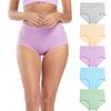 Molasus Women's Soft Cotton Underwear Briefs High Waisted Postpartum Panties Ladies Full Coverage Plus Size Underpants Pack of 5,XX-Large view 1