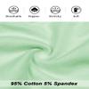 Molasus Women's Soft Cotton Underwear Briefs High Waisted Postpartum Panties Ladies Full Coverage Plus Size Underpants Pack of 5,XX-Large view 4