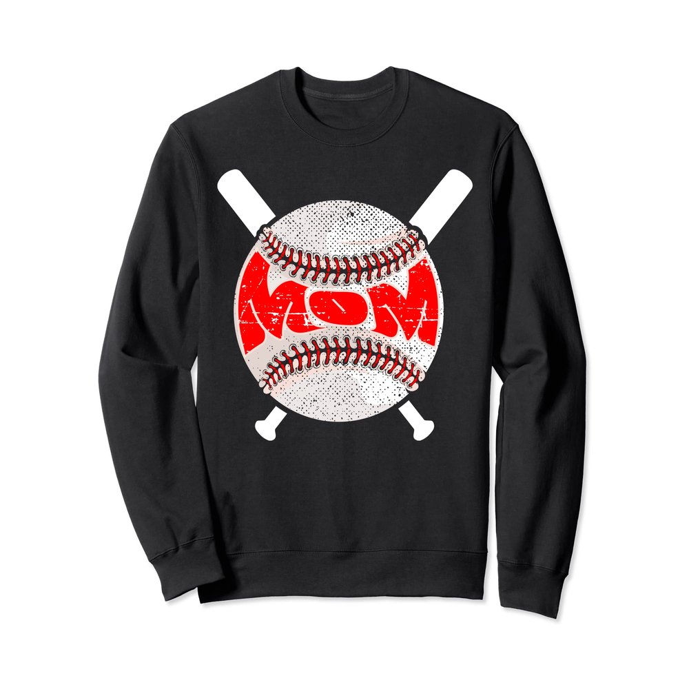 Baseball Heart Casual Tee Women Cute Graphic Mom Baseball Sweatshirt
