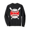 Baseball Heart Casual Tee Women Cute Graphic Mom Baseball Sweatshirt view 1