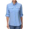 BASSDASH Women's UPF 50 Long Sleeve Fishing Hiking Button Down Shirt Performance Quick Dry FS21W view 1