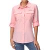 BASSDASH Women's UPF 50 Long Sleeve Fishing Hiking Button Down Shirt Performance Quick Dry FS21W view 1