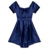 YiZYiF Men's Satin Frilly Girly Costumes Sissy Dress Cross Dresser Lingerie Pajamas Nightwear Navy Blue Medium view 1