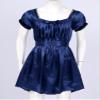 YiZYiF Men's Satin Frilly Girly Costumes Sissy Dress Cross Dresser Lingerie Pajamas Nightwear Navy Blue Medium view 3