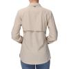 BASSDASH Women's UPF 50 Long Sleeve Fishing Hiking Button Down Shirt Performance Quick Dry FS21W Khaki view 2