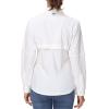 BASSDASH Women's UPF 50 Long Sleeve Fishing Hiking Button Down Shirt Performance Quick Dry FS21W White view 2