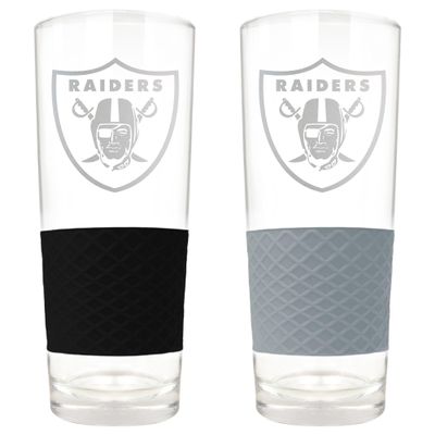 Great American Products Las Vegas Raiders 22oz. Logo Score Pint Glass Two-Piece Set