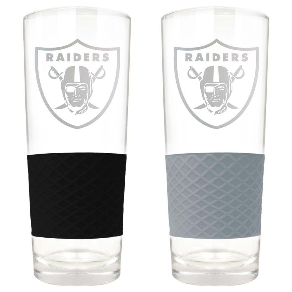Great American Products Las Vegas Raiders 22oz. Logo Score Pint Glass Two-Piece Set