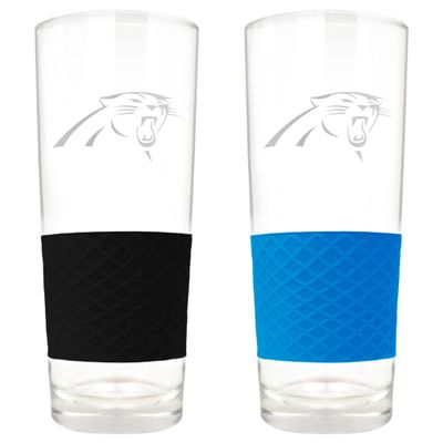 Great American Products Carolina Panthers 22oz. Logo Score Pint Glass Two-Piece Set
