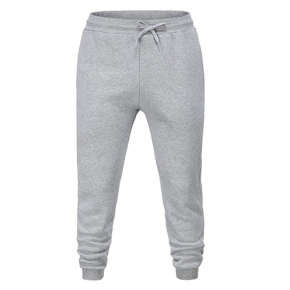 Kaxiya2021 Men's Fleece Sweatpants Casual Jogger Sports Pants Winter Cycling, Gym Training Closed-Bottom Pocketed Trousers (Medium,Grey)