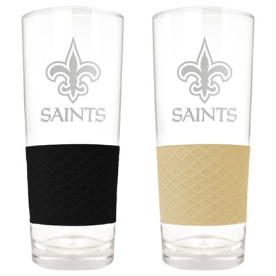 Great American Products New Orleans Saints 22oz. Logo Score Pint Glass Two-Piece Set