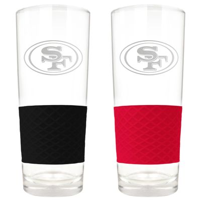 Great American Products San Francisco 49ers 22oz. Logo Score Pint Glass Two-Piece Set