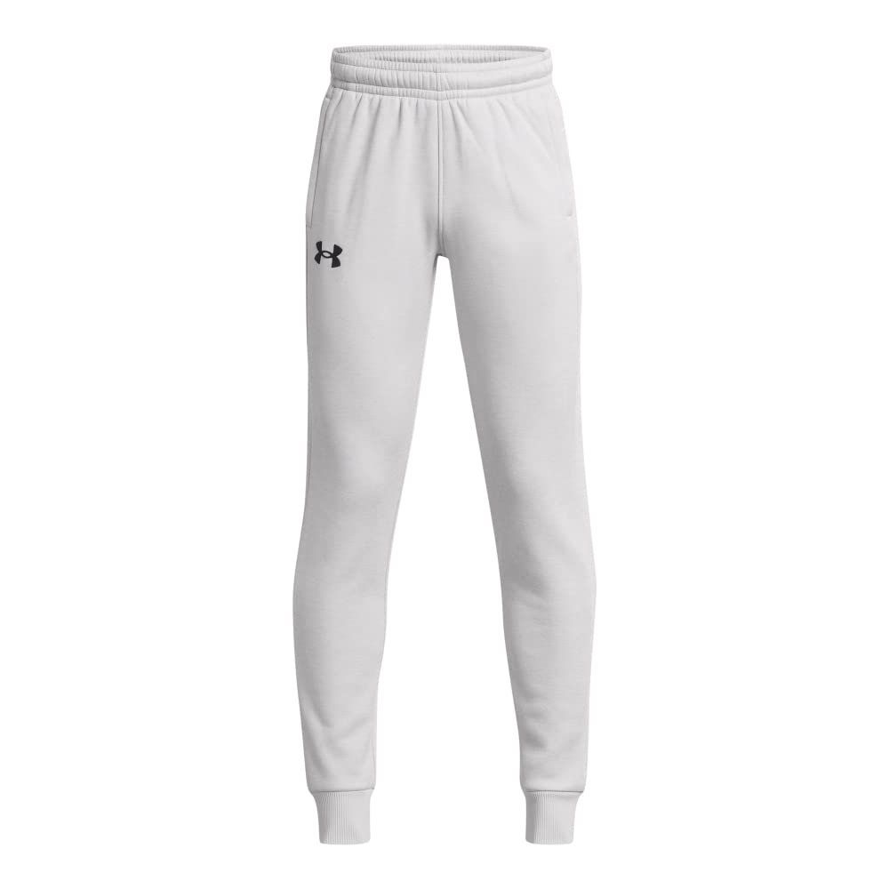 Under Armour Boys ArmourFleece Jogger, (014) Halo Gray / / Black, Youth Large