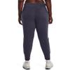 Under Armour Womens Rival Fleece Joggers, (558) Tempered Steel / / White, 1X Tall view 2